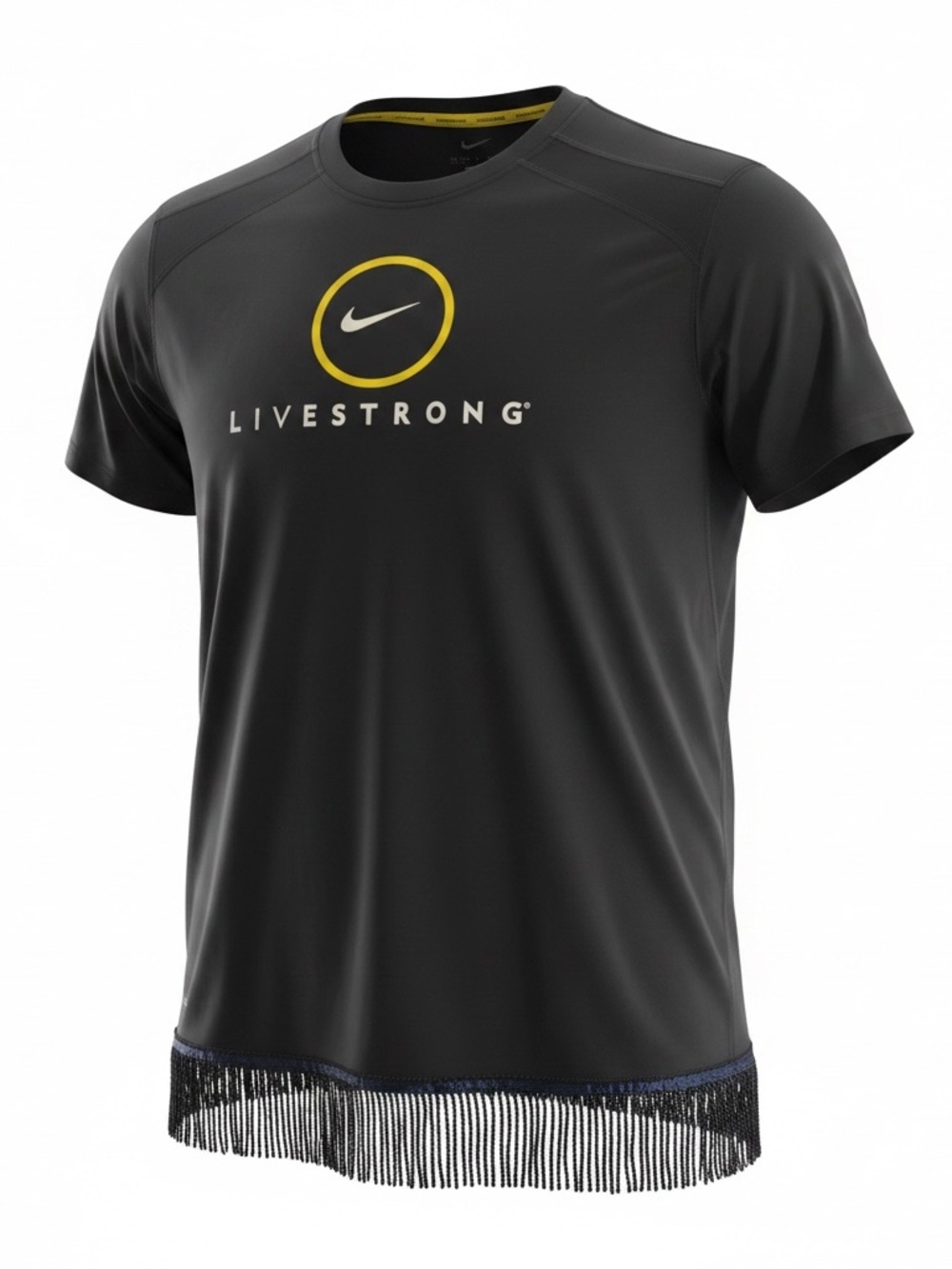 Nike Black & Yellow Livestrong Short Sleeve Tee Dress‎